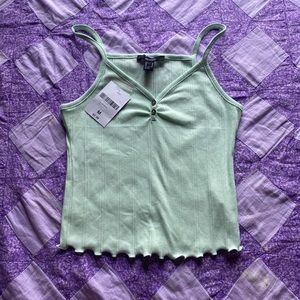 Light green/blue FOREVER21 Cami medium